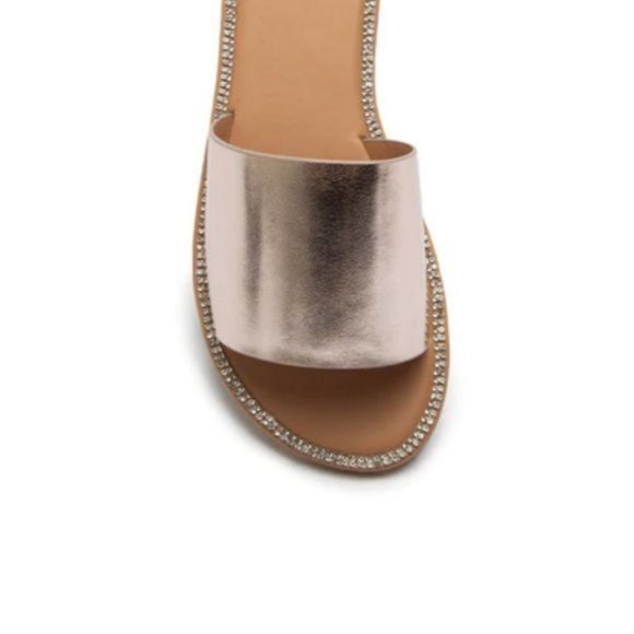 !! NEW !! Embellished Slide Sandals in Black - Picture 5 of 5